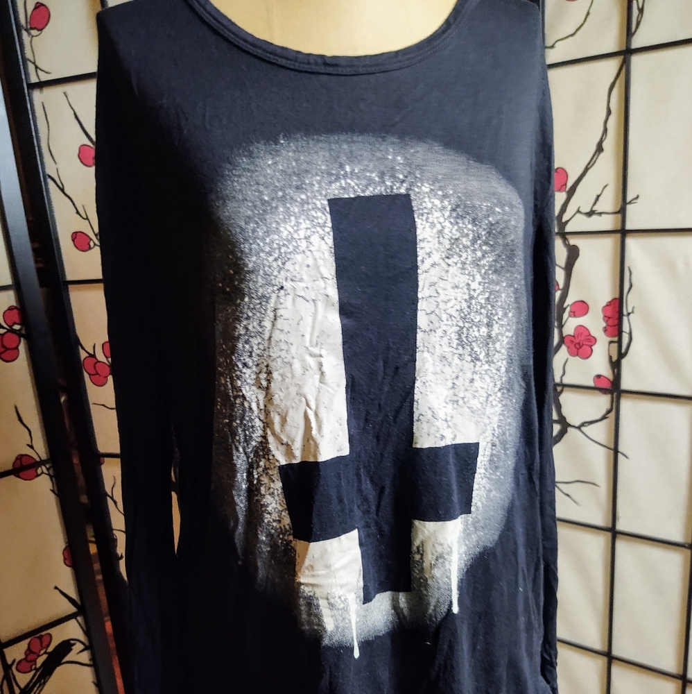 Judas' cross lace shirt gothic Japanese OS